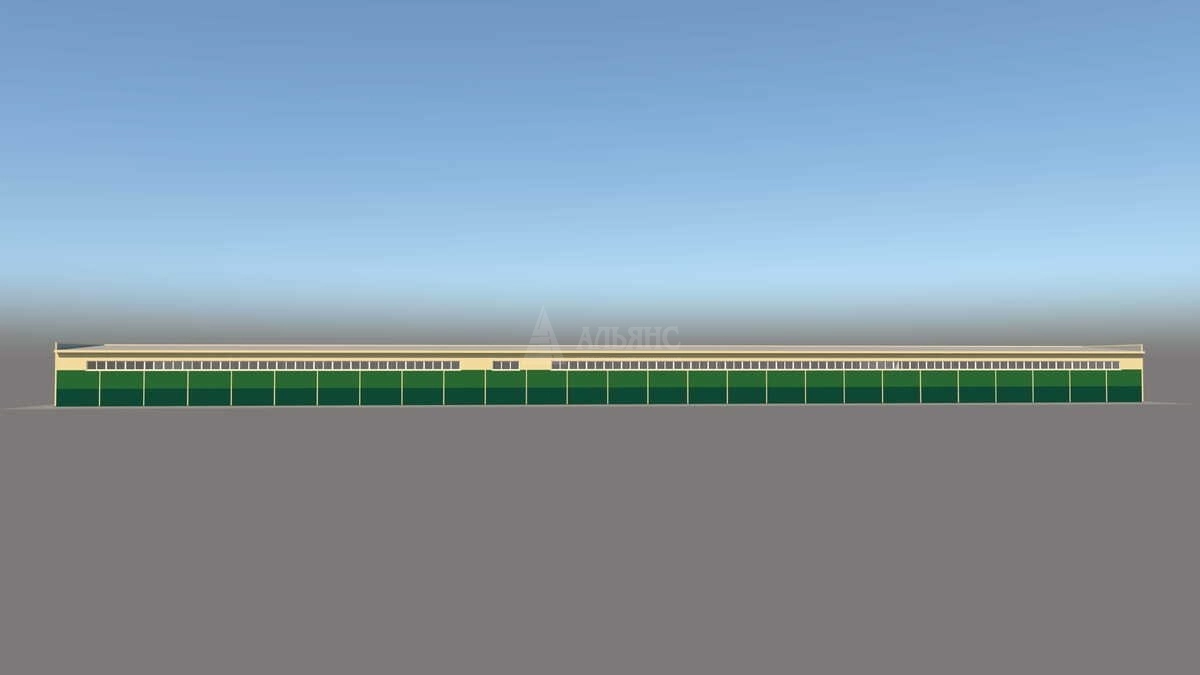 3D визуализация Производственное здание из сэндвич-панелей - фото 7