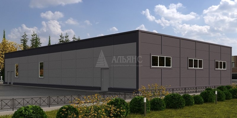 3D визуализация Магазин кулинарии из сэндвич-панелей - фото 3