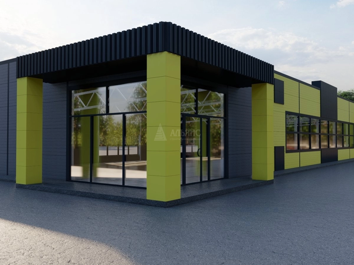 3D визуализация Магазин из сэндвич-панелей - фото 7