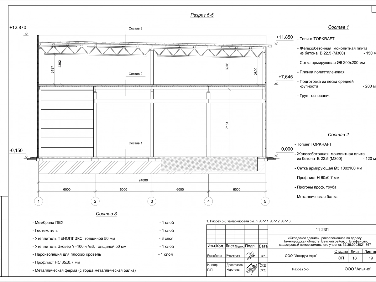 Планировка Склад из сэндвич-панелей -  фото 10