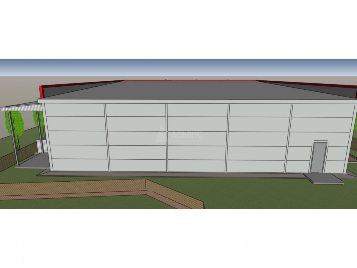 3D визуализация Магазин из сэндвич-панелей - фото 10