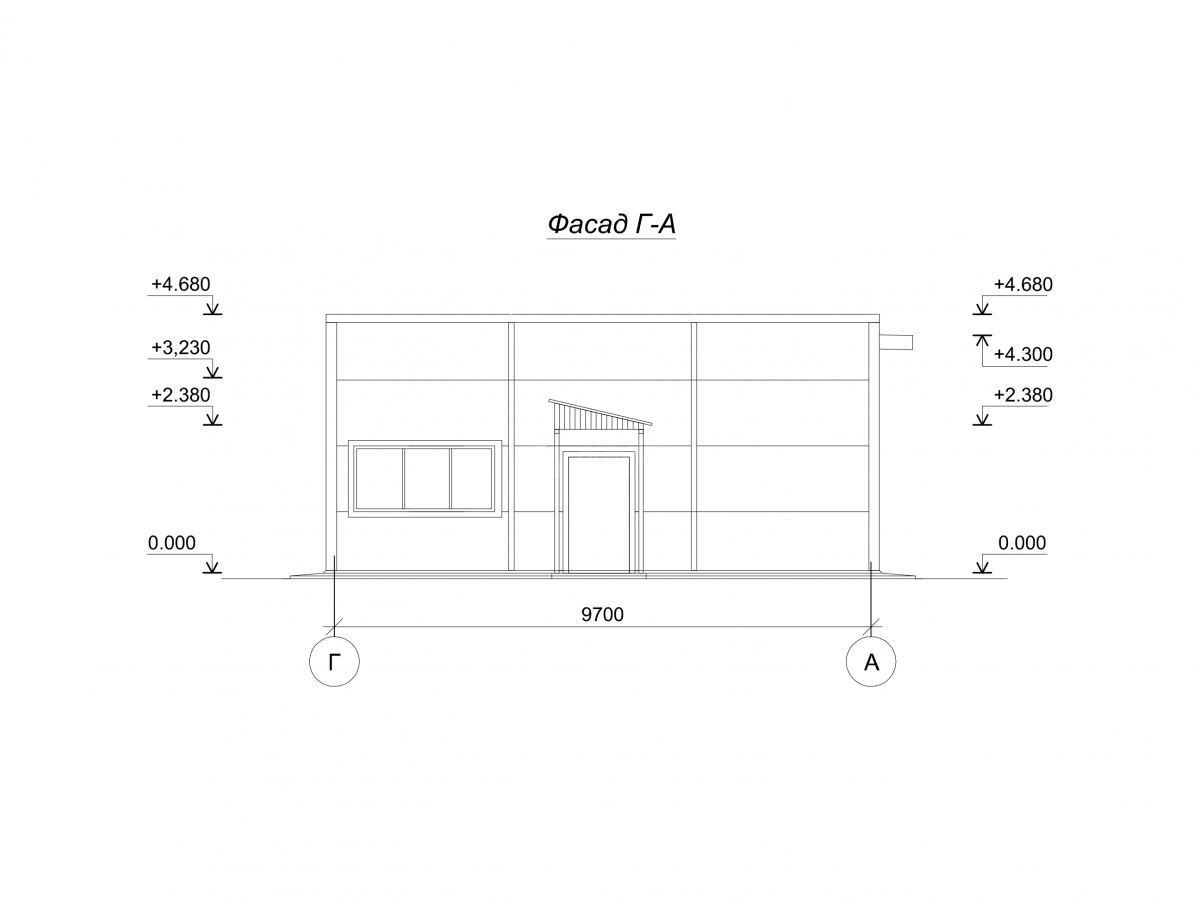 Планировка Офис из сэндвич-панелей -  фото 5