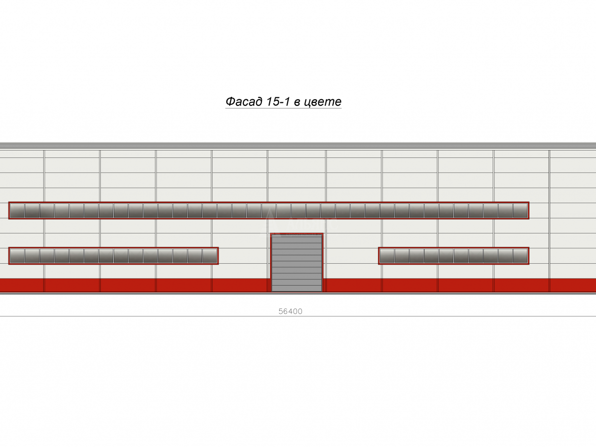 3D визуализация Металлобаза ангар-склад из сэндвич-панелей - фото 7